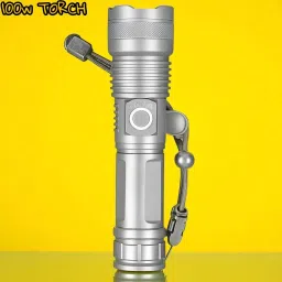 X319(ZOOMABLE METAL)5 Modes Flashlight, Super Bright Torch-11