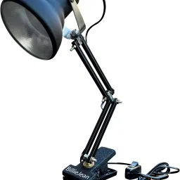 Matte Black Clamp Reading & Studying Table Lamp-1