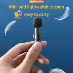 mobone ® K8 Wireless Collar Mic for Type-C Android Cell Phone, Tablets & ios- Microphone image 5
