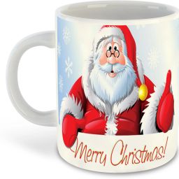 new-wyk_Merry Christmas Printed White Coffee - D19 Ceramic Coffee Mug-image-1