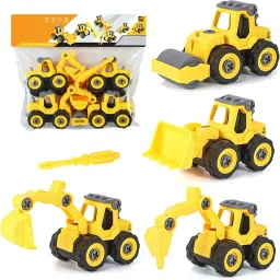 Tractor Digger Crane Babies Take Apart Toy Set DIY PlasticAssemble Toy Kit-22