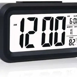 Digital Black Clock-23