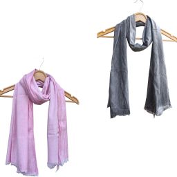 Self Design Rayon Women White Stole, Scarf, Fancy Scarf-image-76