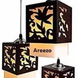 Leaf Design CLuster Lotus Chandelier for home (Bulb not included)(Pack of 1) Pendants Ceiling Lamp-21