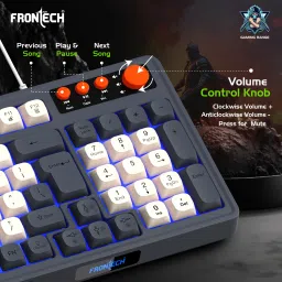 Frontech Aero Blade Wired Gaming Keyboard and Optical Mouse| LED RGB Backlight KB-0044 Combo Set image 5