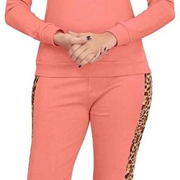 Colorblock, Animal Print Women Track Suit-68