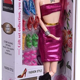 Trending Fashion Girl Doll Set with Movable Joints for Girls-Pink (Pack Of 1)-image-38