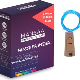 20 LEDs 1.98 m Blue Steady String Rice Lights-3