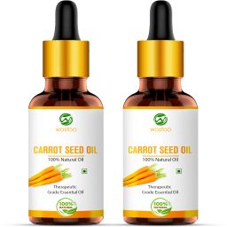 Best Carrot Seed Essential Oil - For Skin care & Hair(10 ml) (Pack of 2)-image-36