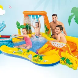 Dinosaur Play Centre With Free Pump Inflatable Swimming Pool-image-23