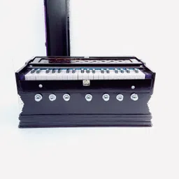 khalsa musical harmonium bass+male two reeds, finish lacquer 3.2 Octave Hand Pumped Harmonium-picture-37