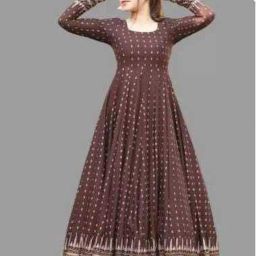 Women Printed Viscose Rayon Anarkali Kurta-image-90