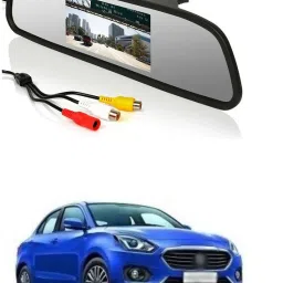 Rear View 4.3 Inch TFT LCD Monitor Mirror Screen Display For Reverse Parking and Rear View Black LCD (10.922 cm) a173 Black LCD-image-88