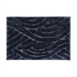 Pano Charcoal & Grey Striped 1800 GSM Microfiber Bath Rugs-33