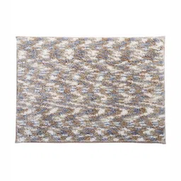 Pano Beige & Grey Printed  2000 GSM Anti-Skid Bath Rug-image-94