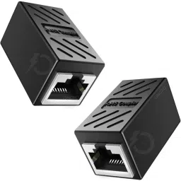 ONCRO Pack of 2 ethernet connectors, rj 45 jointer, rj45 connector female to female, rj45 adapter, lan cable jointer, RJ45 Coupler Plug Network Ethernet LAN 8p8c Cat7 Cat6 Cat5e Cable Joiner Lan Adapter-37