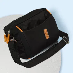 Black Men & Women Sling Bag - Medium Black Men & Women Sling Bag-image-10