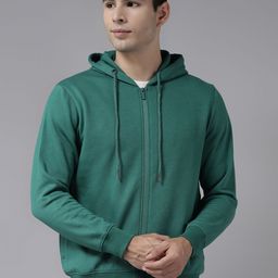 Almo Wear Men Green Lightweight Ultra-warm Cotton Hooded Sweatshirt-image-58