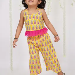 KID1 Girls Printed Pure Cotton Top with Trousers-picture-48