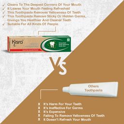 KISRA Set of 4 Herbal Strong Toothpaste- 50 g Each image 2