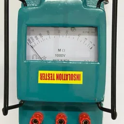 (Similar To Waco) 1000v/2000M Ohm Insulation Tester (Megger) Metal Hand Operated Analog Voltage Tester-11