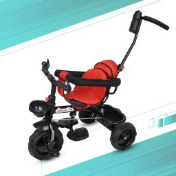 Kids Best Tricycle for Ride with Safety 552 Kids Tricycle Parental Handle,Basket,Seat with Cloth Tricycle-image-24