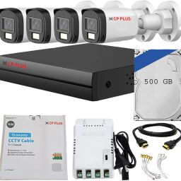 CP PLUS 4 Channel HD DVR,Secure all Corner Color Day & Nightvision Audio Outdoor Security Camera-image-1