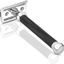 Open Comb Double Edge Safety Razor (Black) OC70, Good for Experienced Shavers, Men-image-47