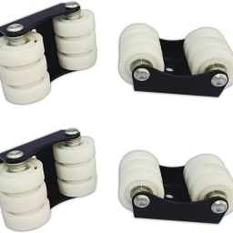 Heavy Nylon Trolley Wheel Rollers Sixer Delrin 4x2.5 inch | Load Capacity 600kg Fixed Furniture Caster-image-24