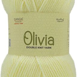 Ganga Olivia Hand Knitting and Crochet Yarn (200 Gram) (Cream Shade no-20)-image-4