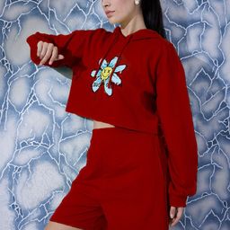 Athena Graphic Printed Sweatshirt With Short Co-Ords-picture-22