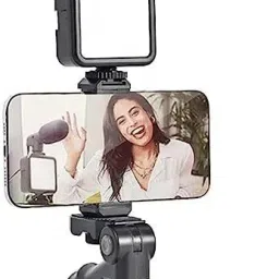 aybor Bluetooth Selfie Stick with LED Light 3-in-1 Multi-Functional Extendable Bluetooth Selfie Stick image 2