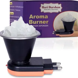 Hari Darshan Electric Aroma Burner & Smoke-Free Camphor Diffuser for Home/Office Stainless Steel Incense Holder-image-11