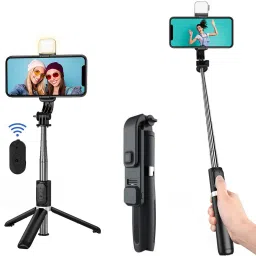 Worricow Portable Selfie Stick Extendable Selfie Stick with Tripod Stand Monopod-1