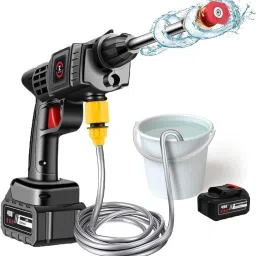 Rechargeable Battery Powered Pressure Washer with 2 Adjustable Nozzle 4 L Tank Sprayer-image-59