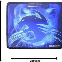 FKU ULTRA SLIM 2.4Ghz WIRELESS MOUSE WITH Blue Neon Cat Mousepad & TYPE C CONNECTER Wireless Optical Mouse image 5