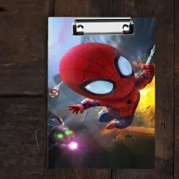 Child Spiderman Digital Reprint Clip Board Exam Pad Size (14x10 Inches)-25