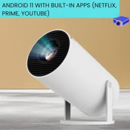 Clairbell Mini HD Projector for Home 4KSupport With Built-in App Netflix/Prime/YouTubeC205 (4500 lm / 1 Speaker / Wireless / Remote Controller) Portable Projector-picture-18