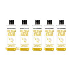 Coco Crush Set Of 5 Natural Sesame Oral Oil Pulling - 100 ml Each-3
