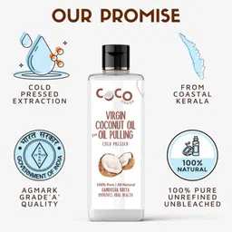 Coco Crush Set Of 3 Natural Coconut & Gandusha Kriya Oral Oil Pulling - 100 ml Each image 2