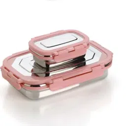 Pink 2 Container squir Lunch Box 2 Containers Lunch Box-13