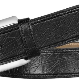 Men Evening, Party, Formal, Casual Black Artificial Leather Belt-image-79