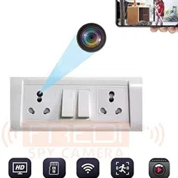 secureeye WiFi 1080P HD Modular Switch Board with Live Support Up to 32GB MicroSD Card Security Camera image 2