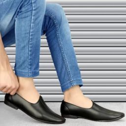 Men's Jalsa Jutti,Jutis For Men BLACK Slip On For Men-picture-15