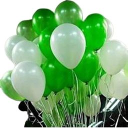 Solid Hd/Metallic 50 Balloons Dark green,Light green,White For Party/Birthday Decor Balloon-image-29