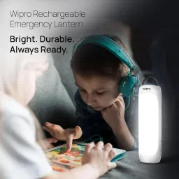 wipro EL2 Rechargeable Emergency Lantern with 2 in 1 Lighting mode|1200 mAh Battery 4 hrs Lantern Emergency Light image 5