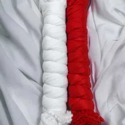 Pure Cotton Applique White, Red Women Dupatta-picture-31