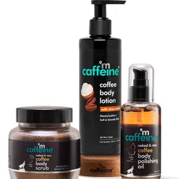 MCaffeine Body Toning &Polishing Kit-Coffee Body Oil,Exfoliating Scrub,Moisturizing Lotion-33