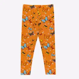 Butterfly Print Leggings with Elasticated Waistband-image-68