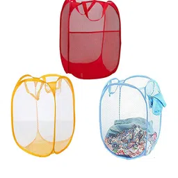Kuber Industries Assorted 3 Pieces Foldable Laundry Bags-image-39